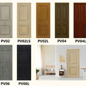 ประตูภายใน PVC ลูกฟักประกอบ